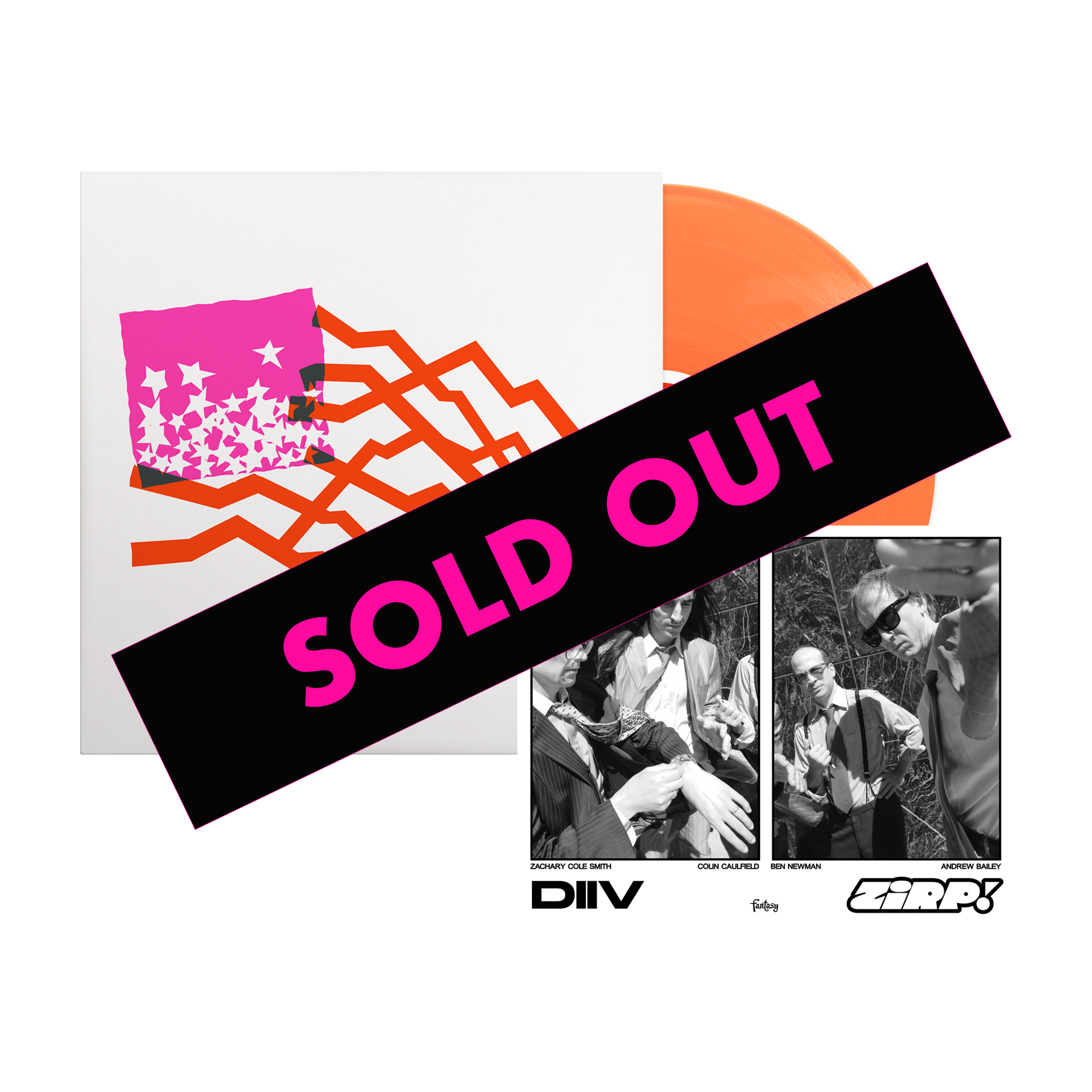 DIIV – ZIRP! - Neon Orange Vinyl + Signed 8x10 Print | Concord Records