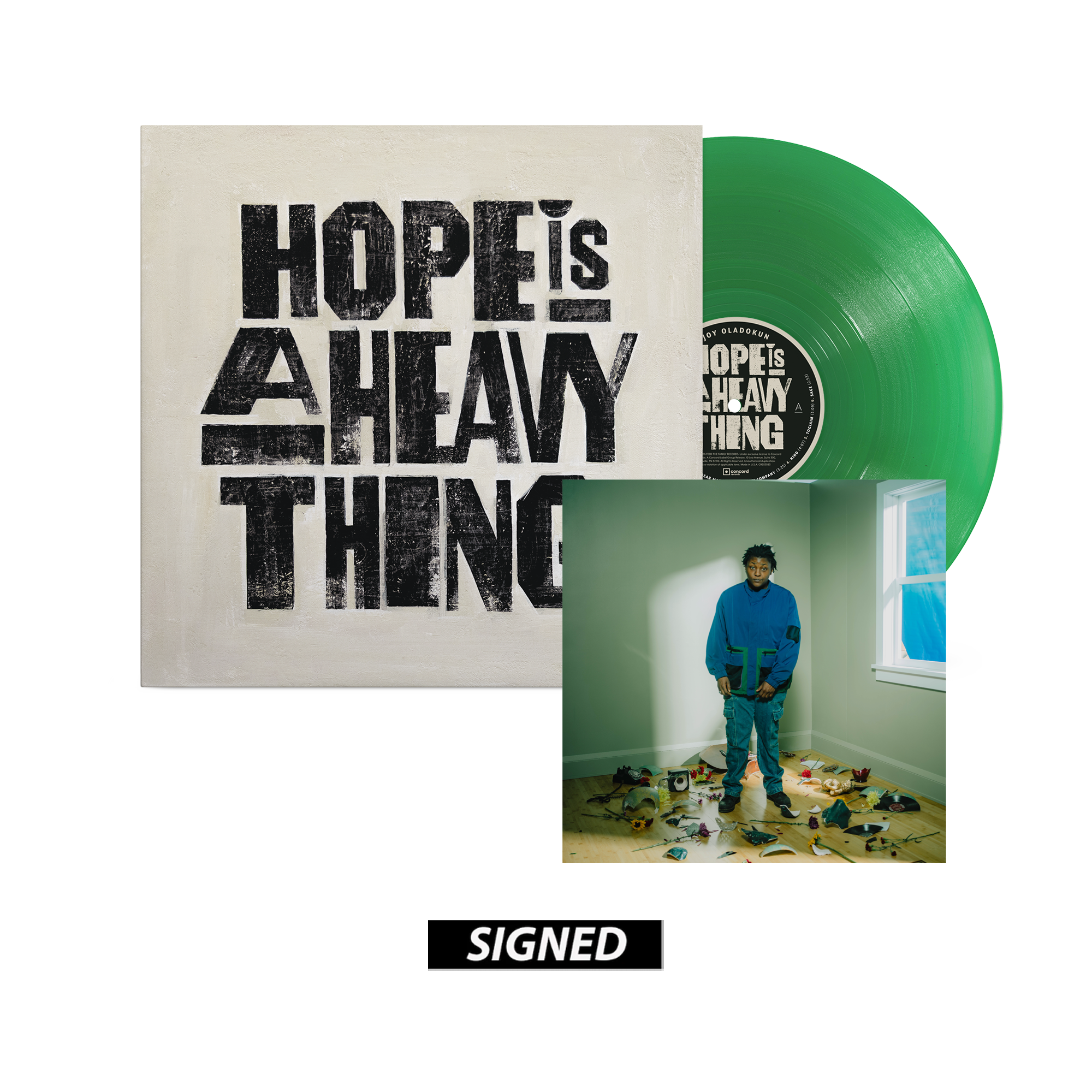 Terra_Deva／Drowsy_With_Hope_Original LP盤 Joy Oladokun – Hope Is A Heavy Thing - Translucent Emerald Vinyl +