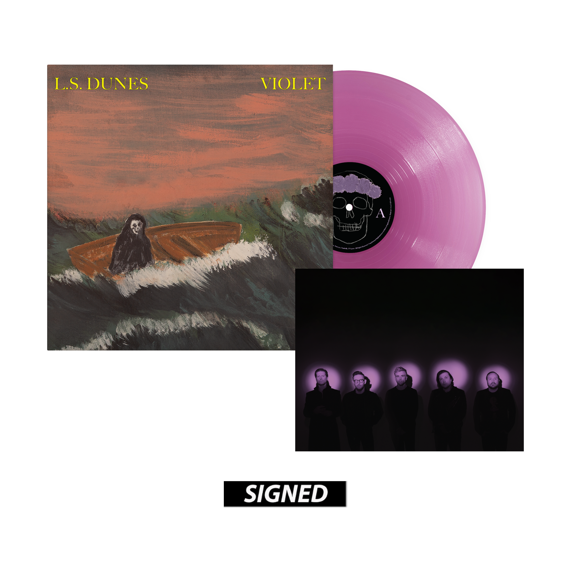 L.S. Dunes – Violet - Opaque Violet Vinyl + Signed Print – Concord