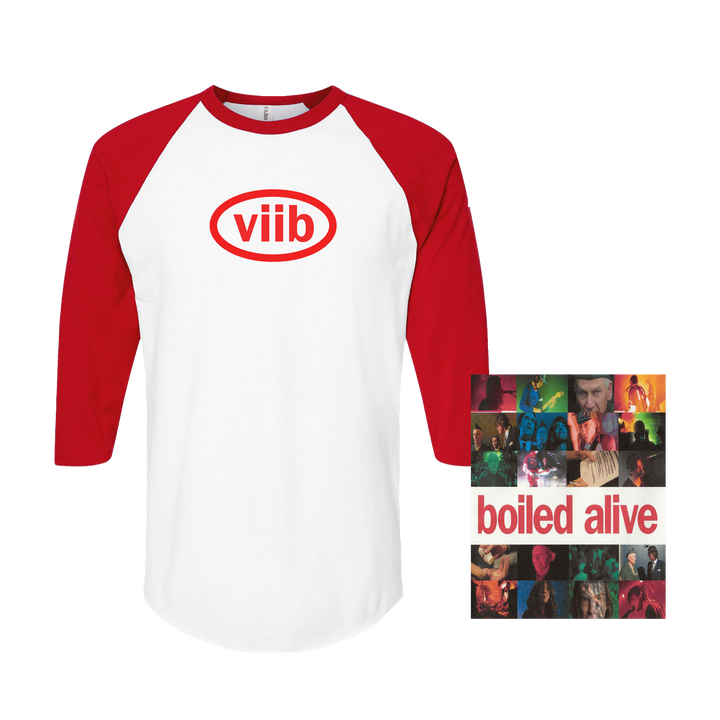"Boiled Alive" Live Stream Ticket + Boiled Alive Baseball Raglan Tee