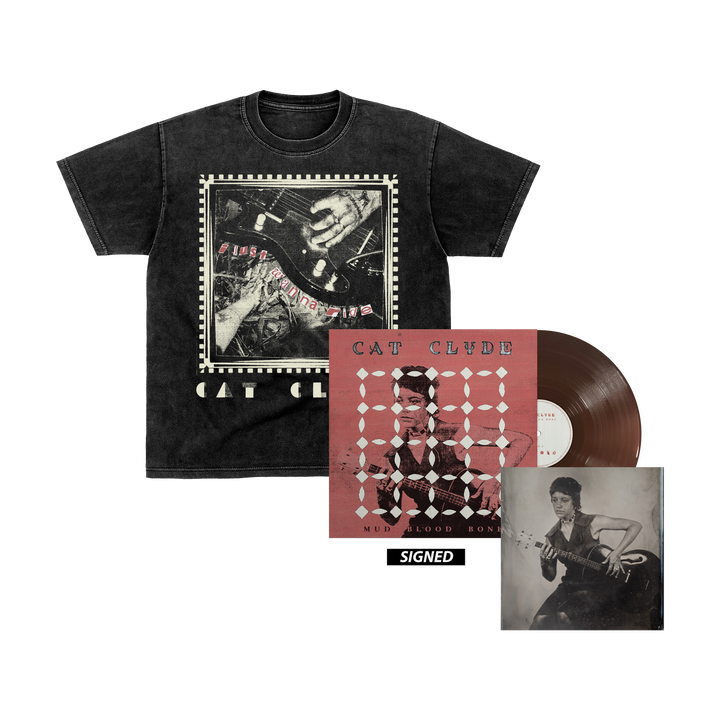 Mud Blood Bone Opaque Brown Vinyl + Signed Print + Tee Bundle
