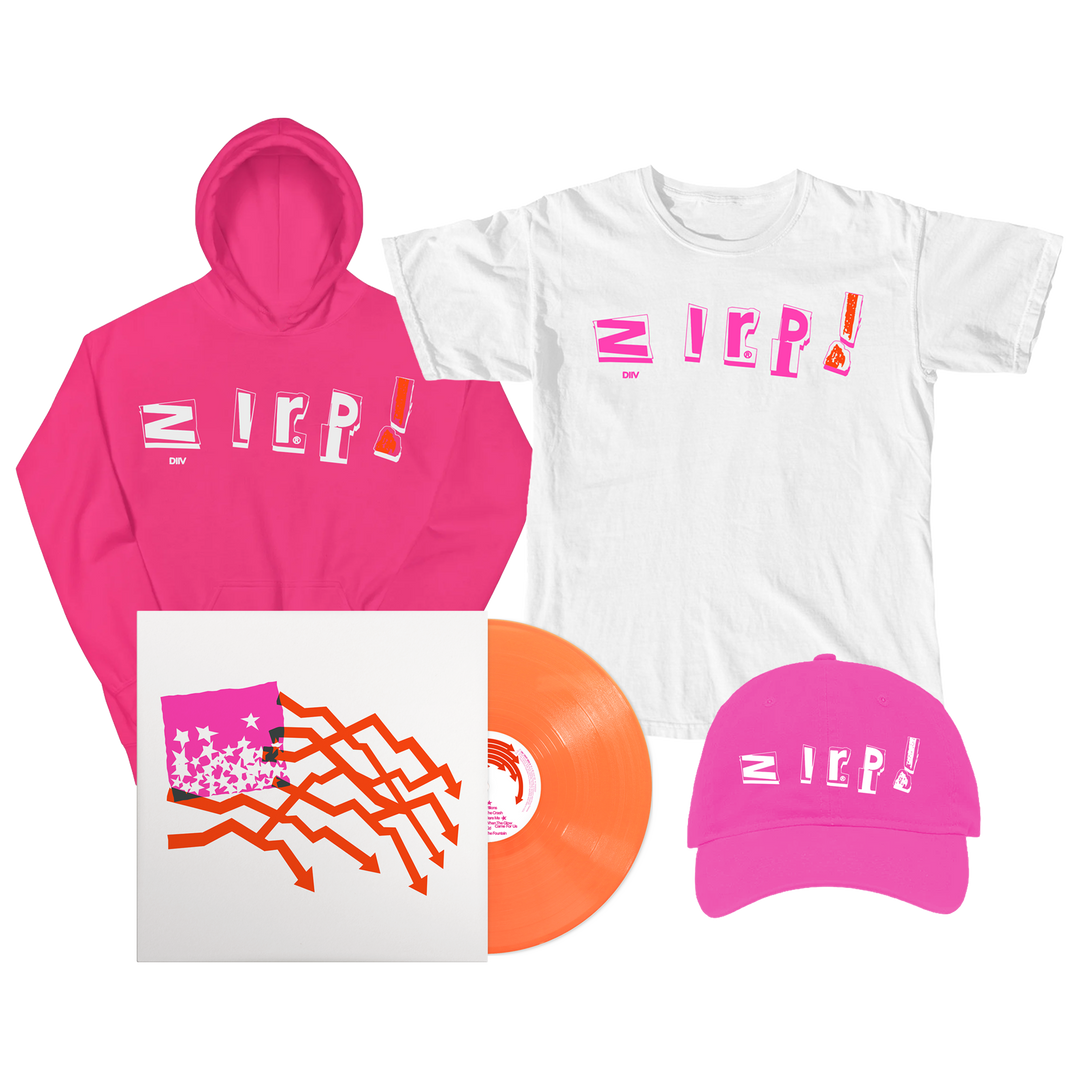 ZIRP! - Neon Orange Vinyl + Tee + Hoodie + Hat - View 1