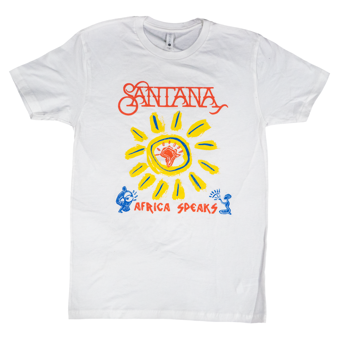 Santana - White Africa Speaks Unisex Tee