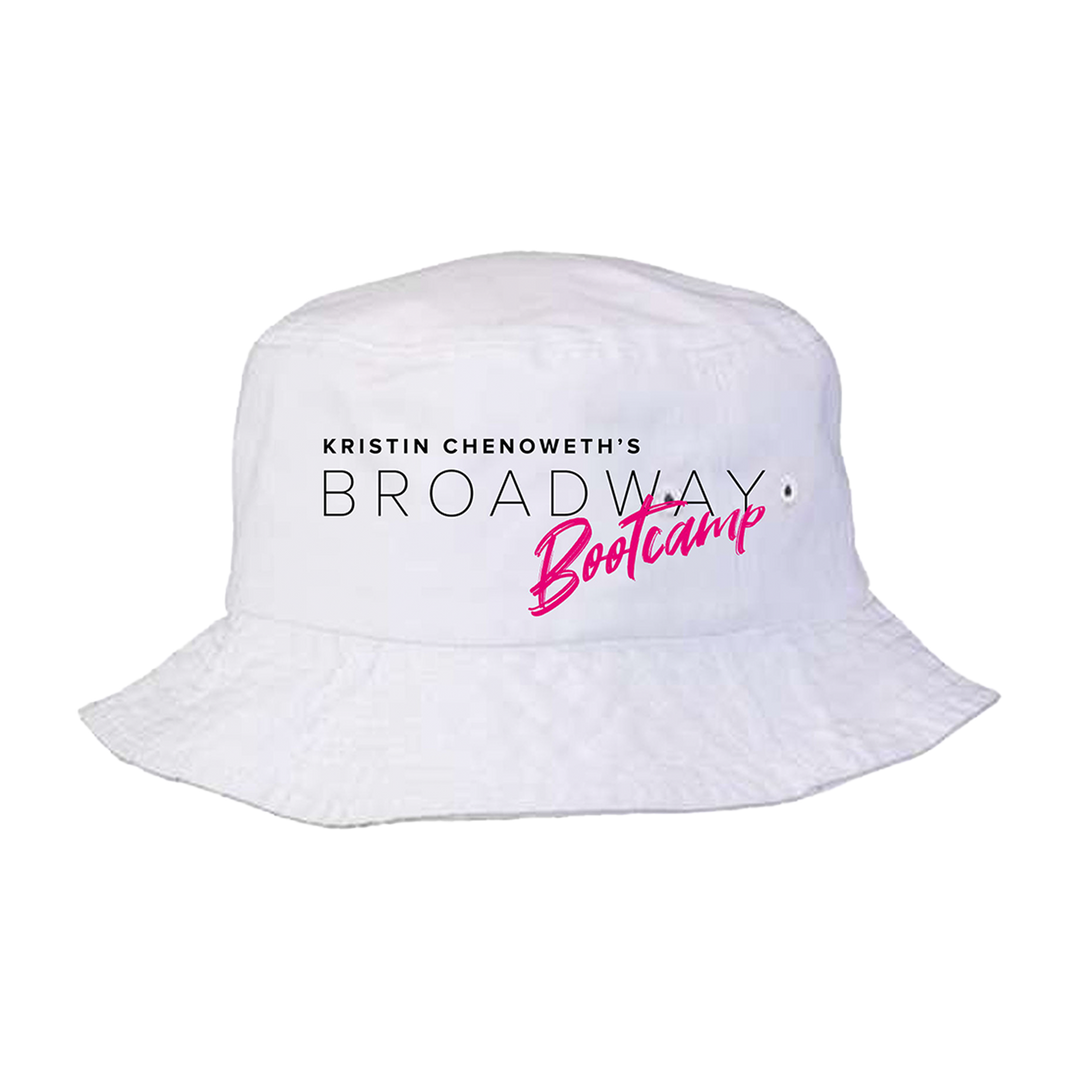 Broadway Bootcamp White Bucket Hat