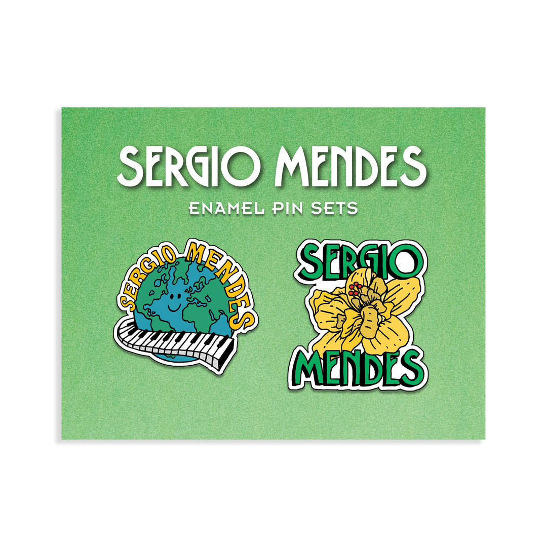 Sergio Mendes Enamel Pin Set