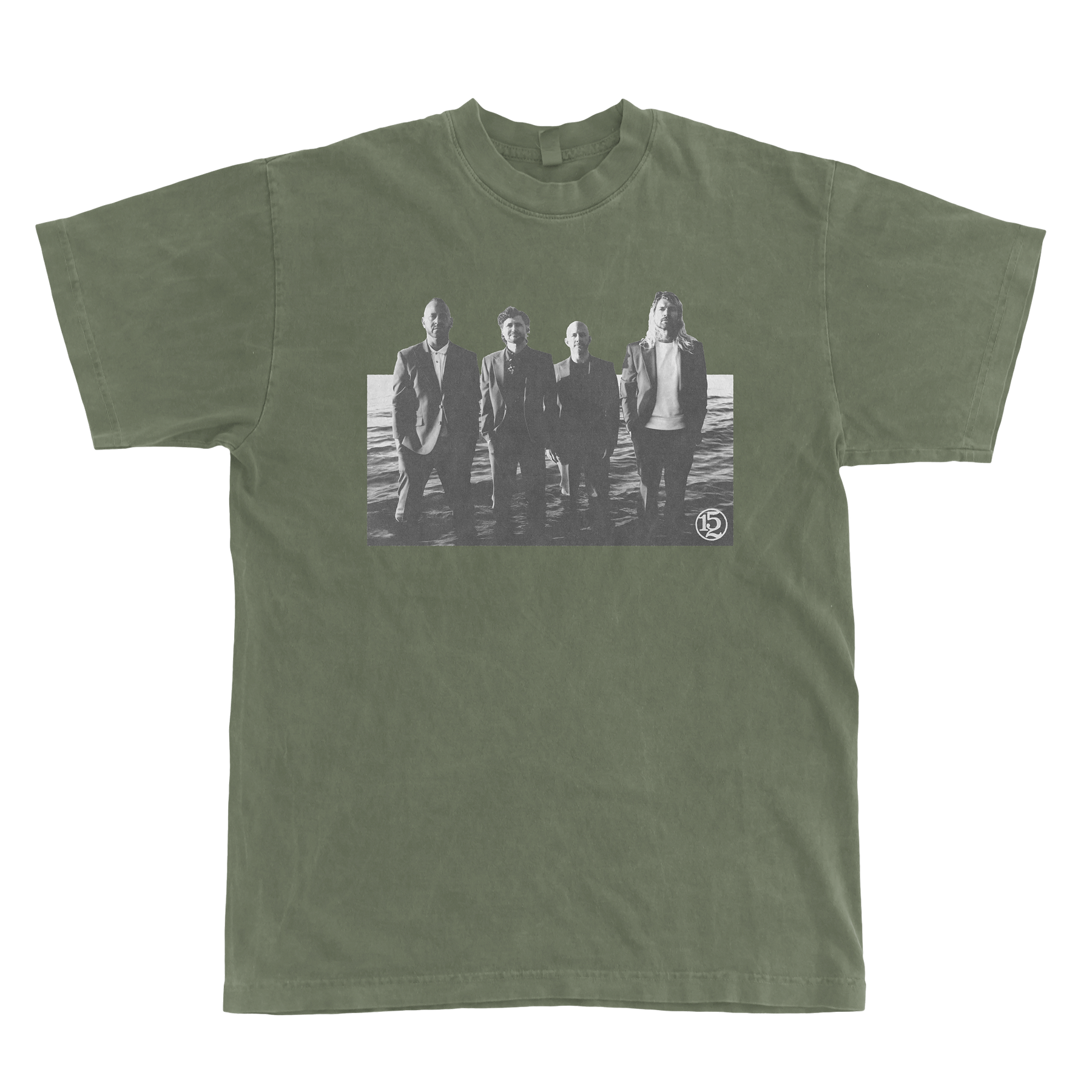 【未使用タグ付】〈JOHNBULL〉Like Vintage Tee Olive Taking Back Sunday – 152 Olive Green Photo - Tee – Concord Records