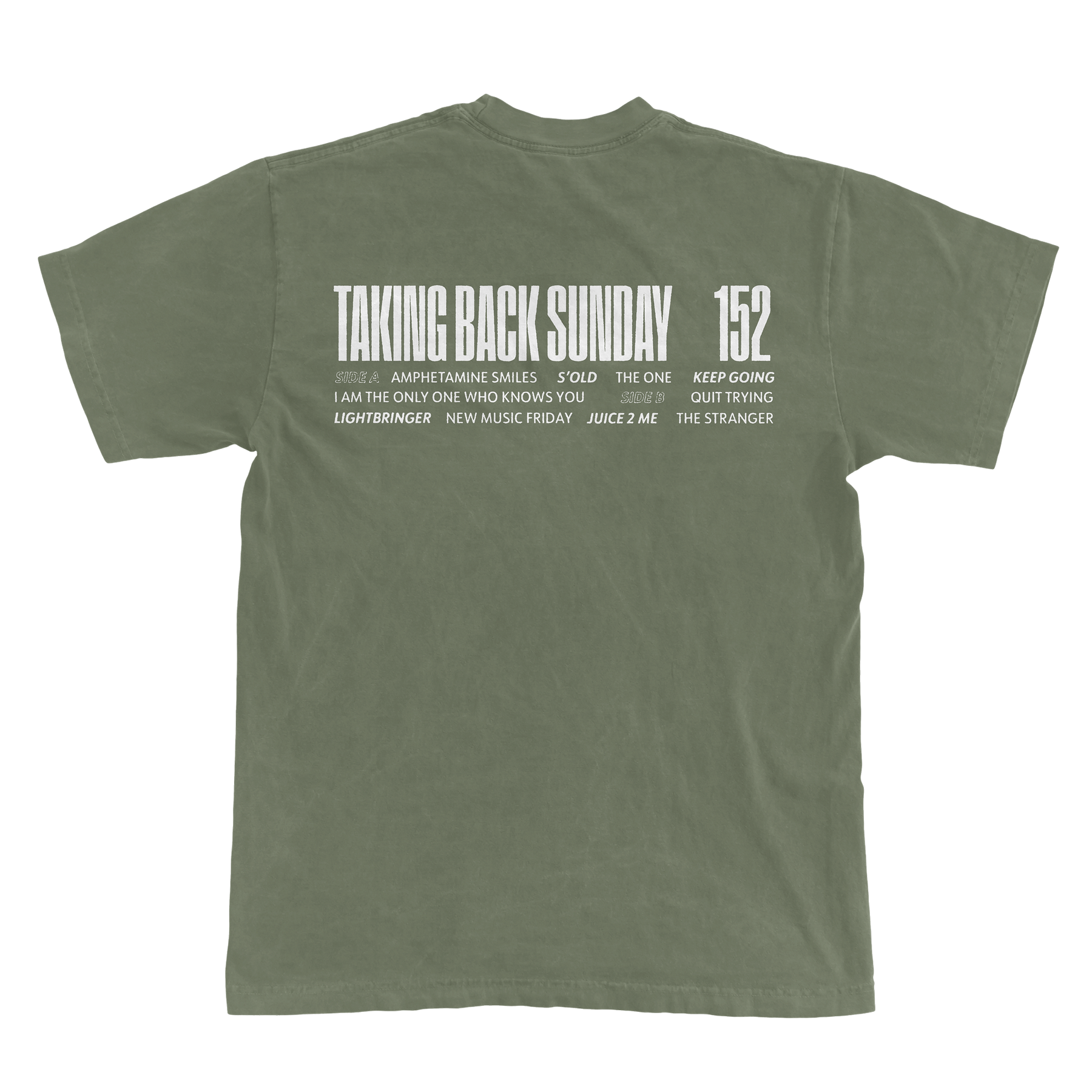 Taking Back Sunday – 152 Olive Green Photo - Tee – Concord Records